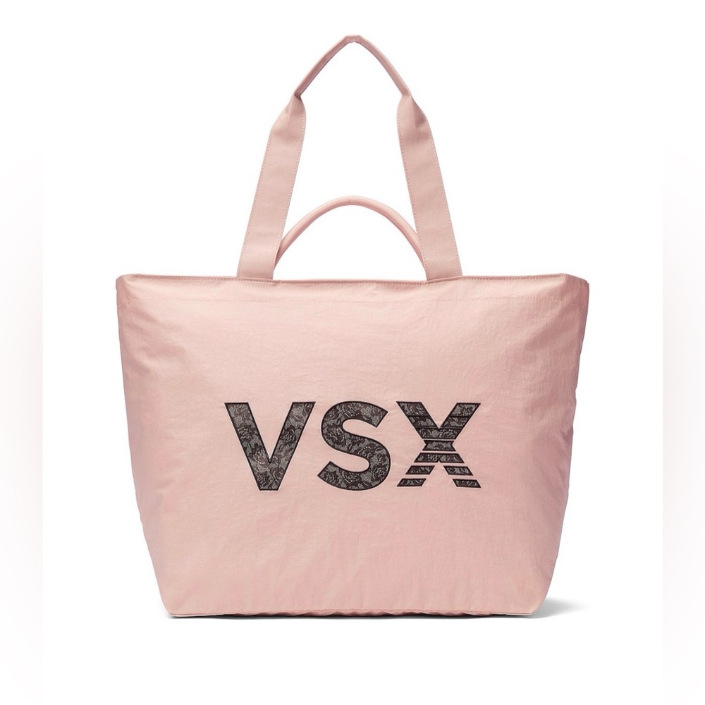 Victoria’s Secret VSX Tote Bag Pink Large Gym Travel Carryall NWT Logo Bag